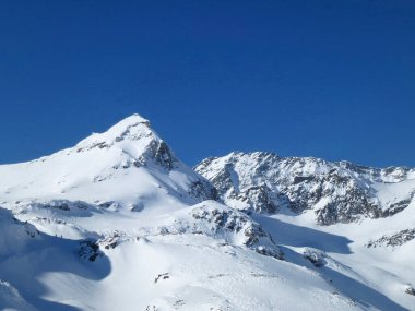 Stubacher Sonnblick dağı, alp kayak turu, Tyrol, Avusturya
