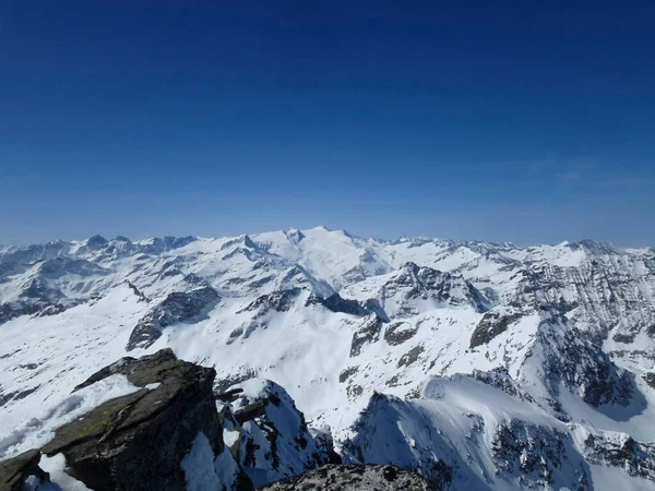 Stubacher Sonnblick Sjezdovka Tyrolsko Rakousko — Stock fotografie
