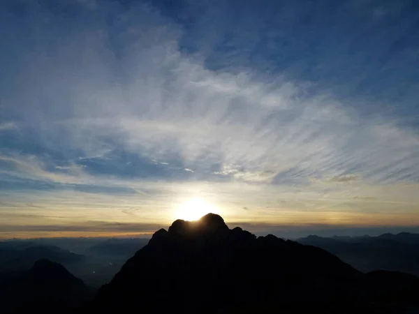Sunset Hackenkopfe Mountains Tyrol Austria — Stock Photo, Image