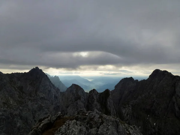 Attraversamento Delle Montagne Hackenkopfe Tirolo Austria — Foto Stock