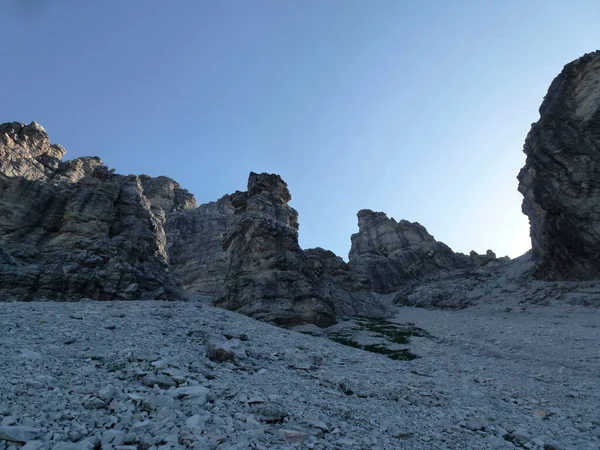 Trilha Caminhada Alta Altitude Stubai Volta Tirol Áustria — Fotografia de Stock