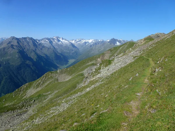 Stubaier Höhenwanderweg Runde Tirol Österreich — Stockfoto