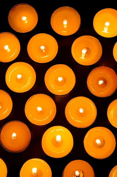 Candele accese . — Foto Stock
