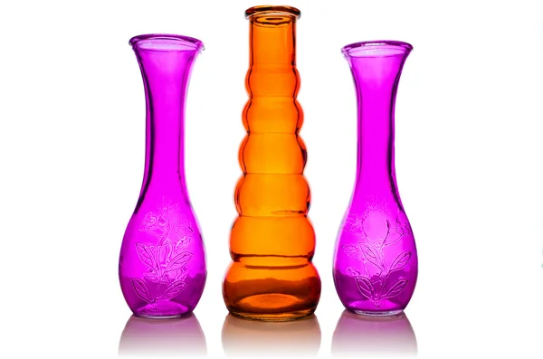 Три скло вази . — стокове фото