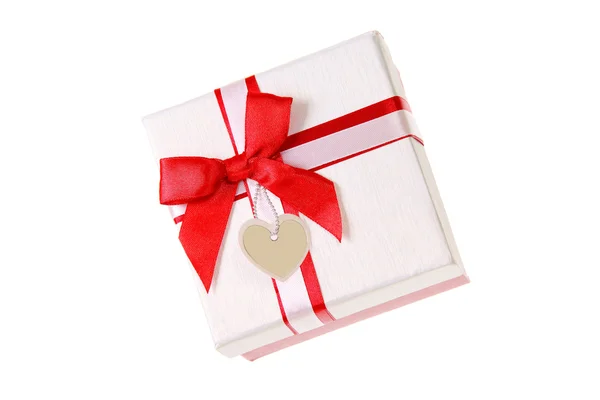 Gift box with bows and ribbons. — Stock Photo, Image