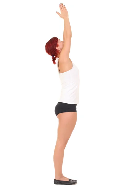 Young woman training yoga — Stock Photo, Image