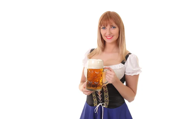 Unga och vackra bayerska flicka — Stockfoto