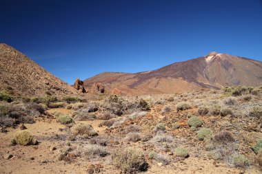 teide Milli Parkı içinde volkan mount teide görünümünü