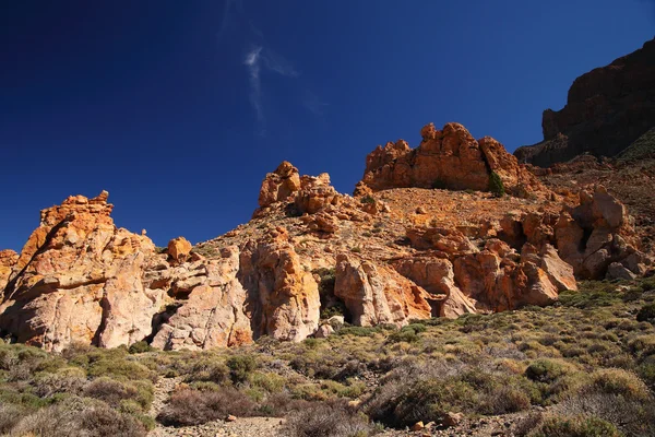 Penhasco rochoso do Parque Nacional de Teide — Fotografia de Stock