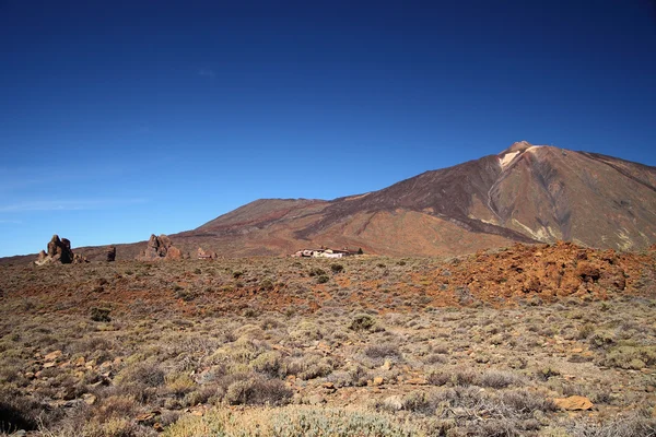 Pohled na sopku mount teide, v národním parku teide — Stock fotografie