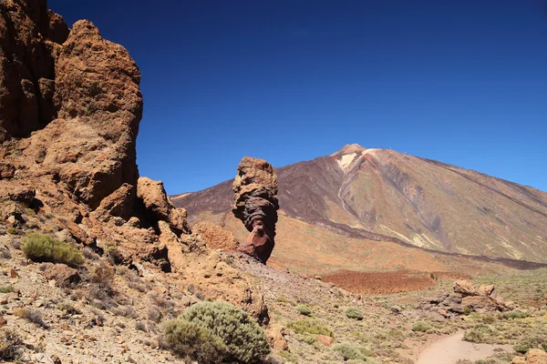 Vinger van god rock, vulkaan teide nationaal park — Stockfoto