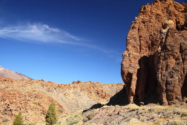 Scogliera rocciosa del Parco Nazionale del Teide — Foto Stock