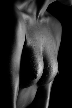 Güzel kadın göğsü