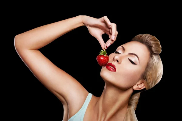 Glamor portrait of beautiful girl — Stock Photo, Image