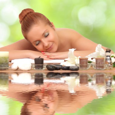 spa salonda genç kız
