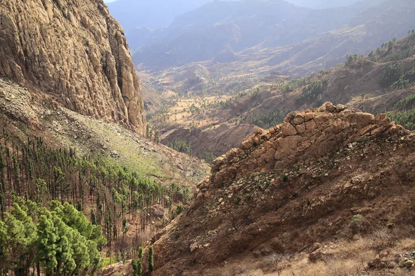 Mountain landscape of the island of La Gomera. Canary Islands. Spain — Stock Photo, Image