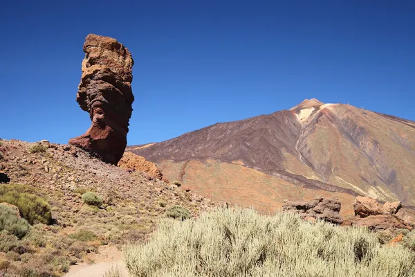 Parco Nazionale del Teide Roques de Garcia a Tenerife alle Isole Canarie — Foto Stock