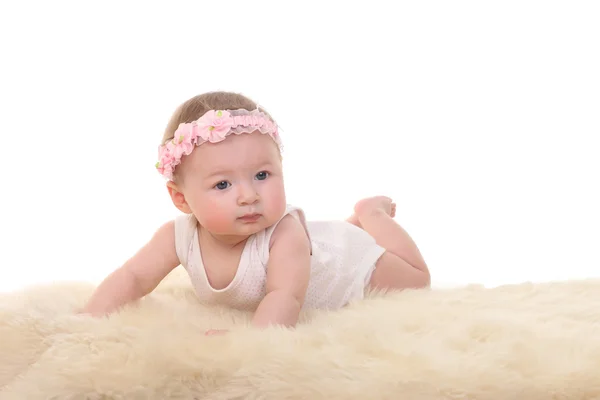 Portrait of adorable baby Stock Image