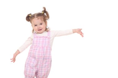 Güzel küçük bir kızın portresi..