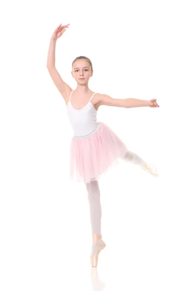 Flicka klädd som en ballerina — Stockfoto