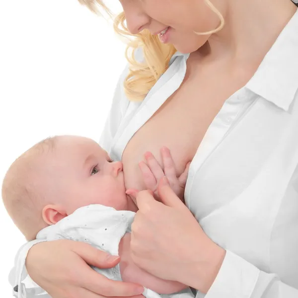 Mother breast feeding her child — Stock Photo, Image