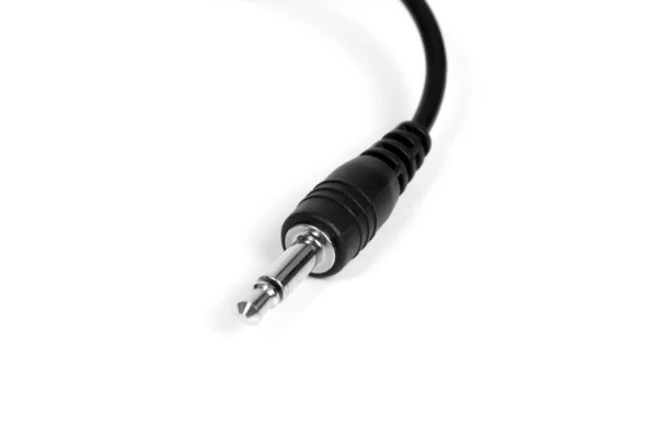 Macro of audio cable — Stok fotoğraf