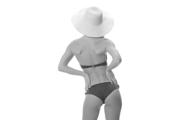 Kobieta Idealnym Ciałem Sportowca Bikini Fitness — Zdjęcie stockowe