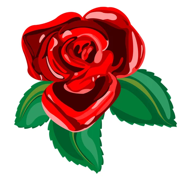 Иллюстрация розы — стоковый вектор