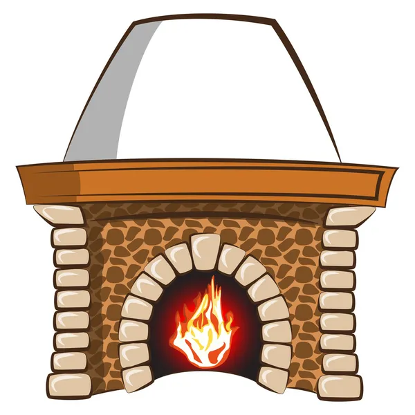 Fireplace — Stock Vector