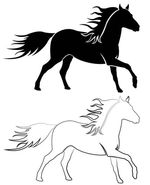 Caballo vector — Vector de stock