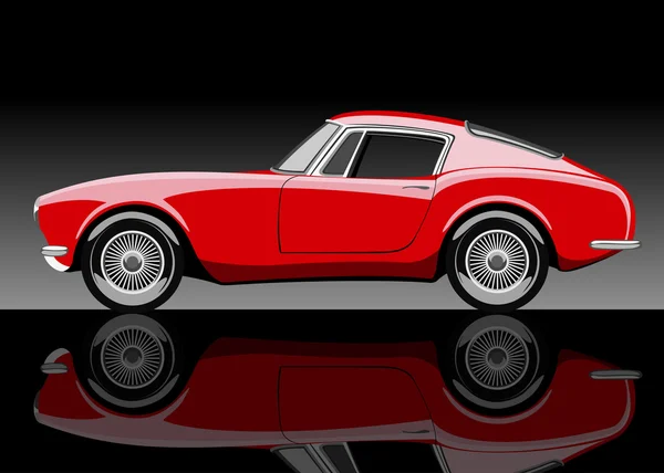 Червоний автомобіль — стоковий вектор