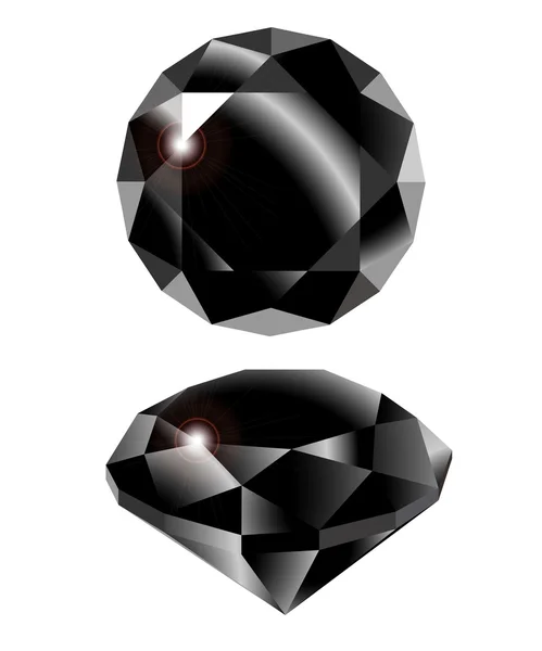 Vektör siyah elmas — Stok Vektör