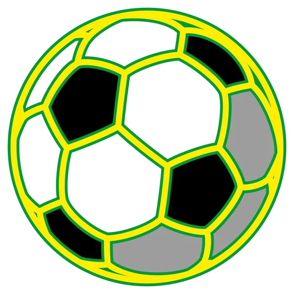 Balón de fútbol — Vector de stock