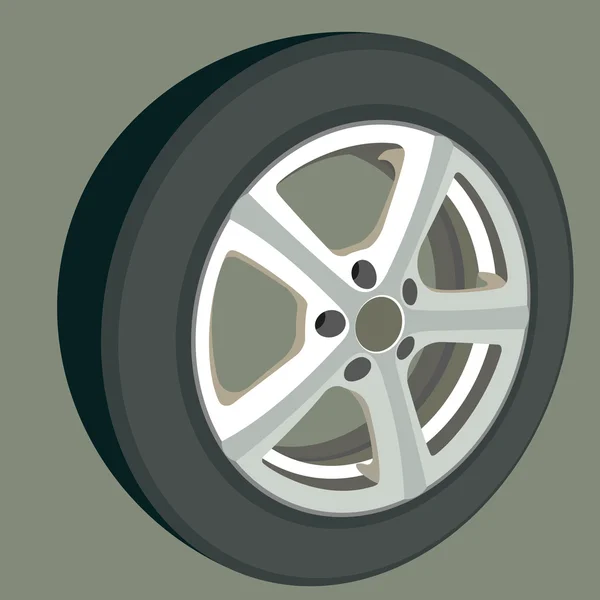 Car wheel. — Stock Vector