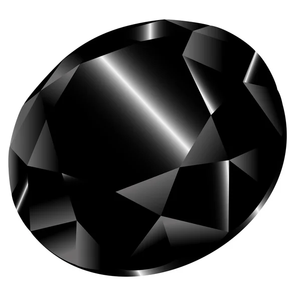 Векторный чёрный алмаз — стоковый вектор