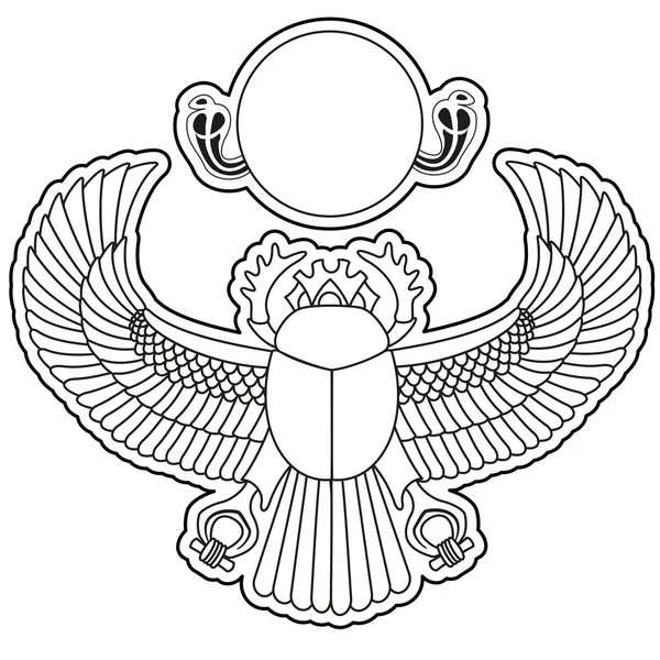 Scarab vektor — Stockový vektor