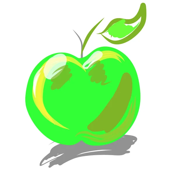 Green Apple — Stock Vector