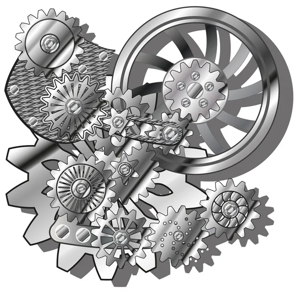 De tandwielen — Stockvector