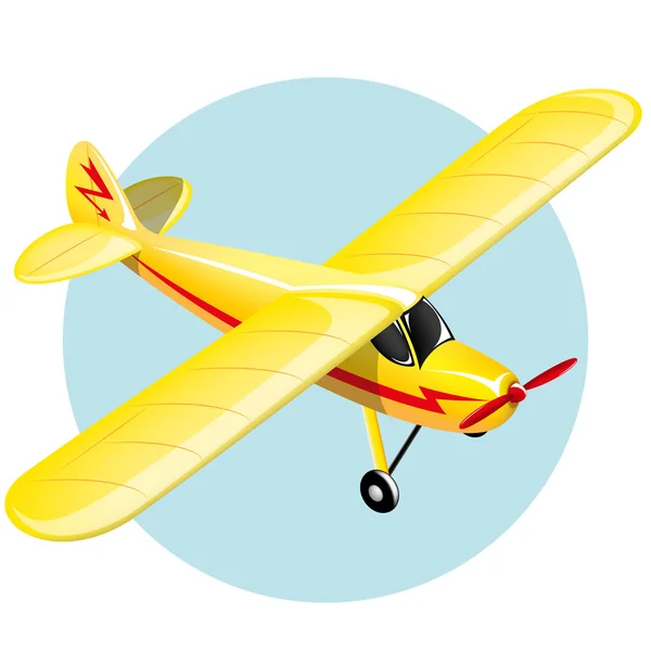 Oldtimer-Flugzeug — Stockvektor