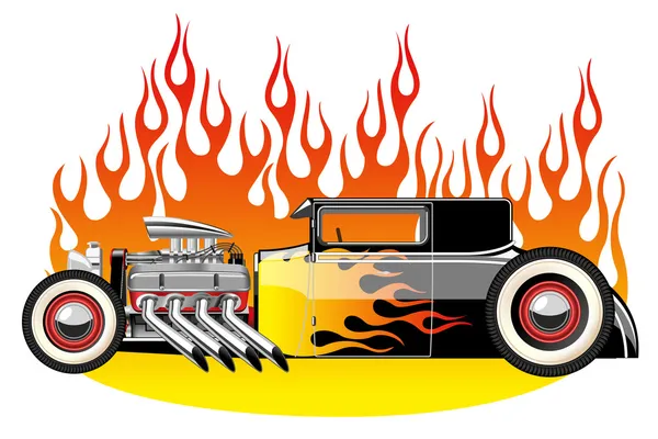 Hot rod — Stockvector