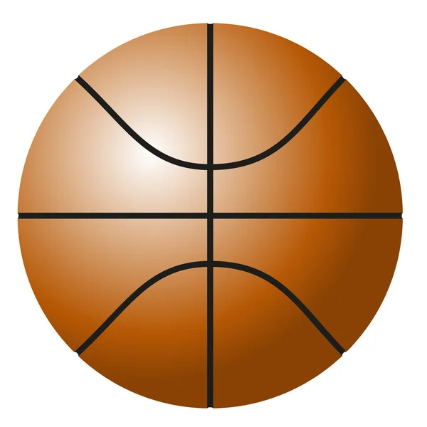 Bola de basquete — Vetor de Stock