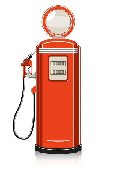Retro benzinepomp — Stockvector
