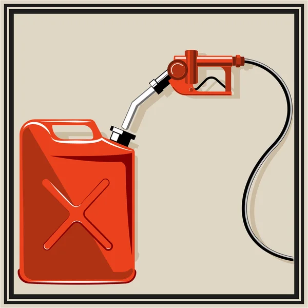 Benzin pompa meme — Stok Vektör