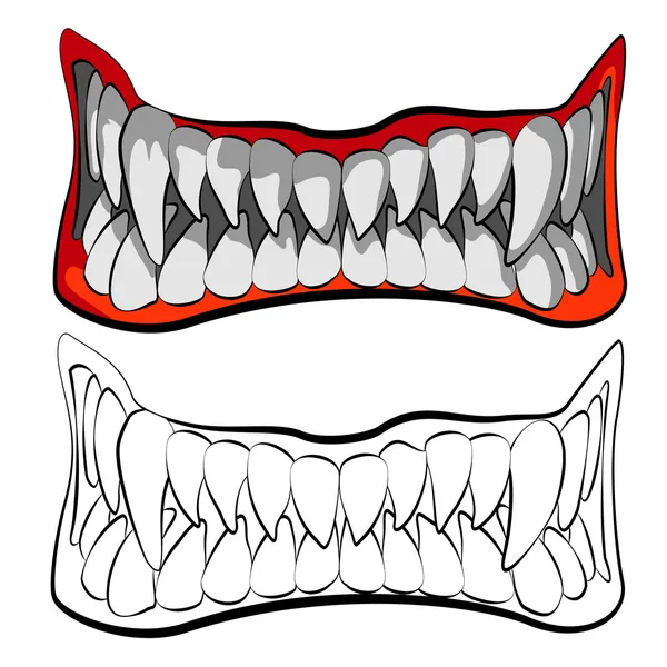 The jaws — Stock Vector