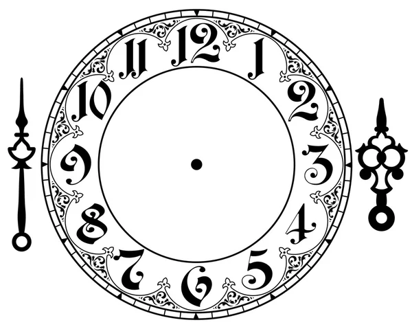 Horloge vintage vectorielle — Image vectorielle