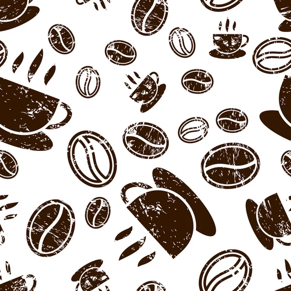 Modèle de café sans couture — Image vectorielle