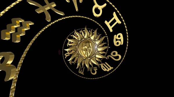Horoscope wheel Zodiacal — Stock Photo, Image