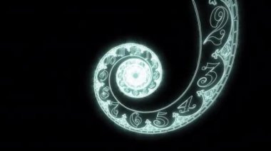Hayalet efektli klasik spiral sonsuzdur. 3B görüntüleme