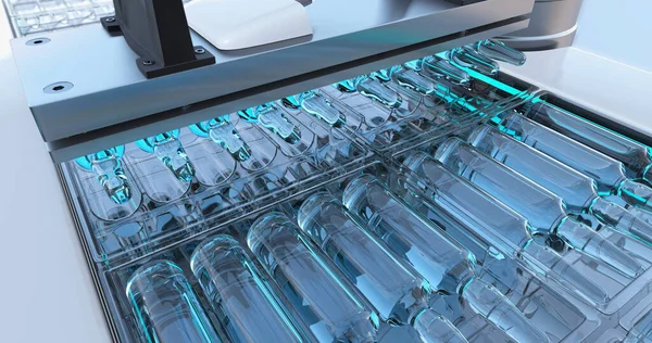 Máquina automática de embalaje de fábrica de cartón 3D —  Fotos de Stock