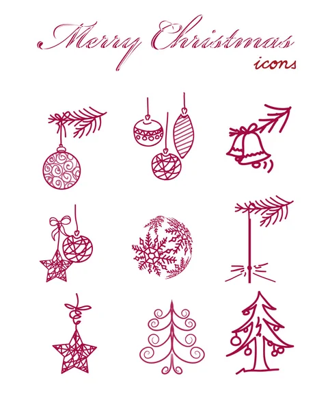 Christmas icon elelements — Stock Photo, Image
